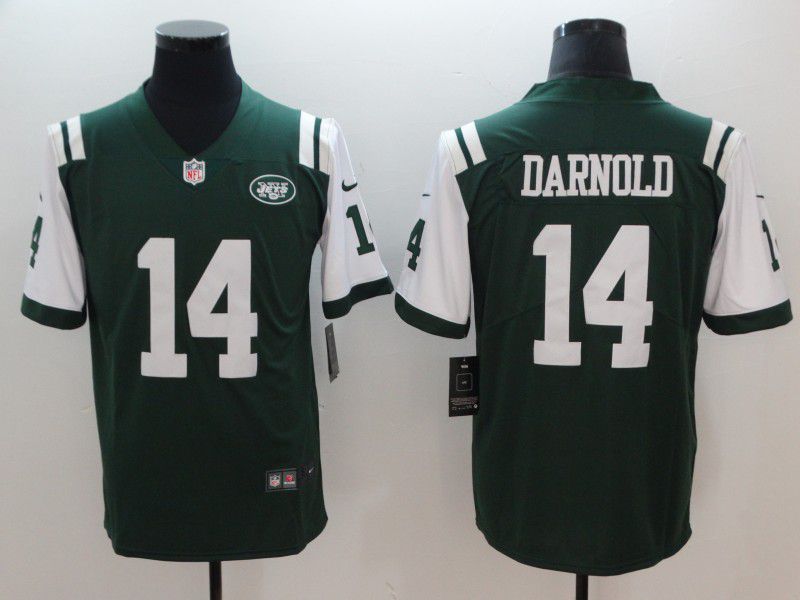 Men New York Jets #14 Darnold Green Nike Vapor Untouchable Limited NFL Jerseys